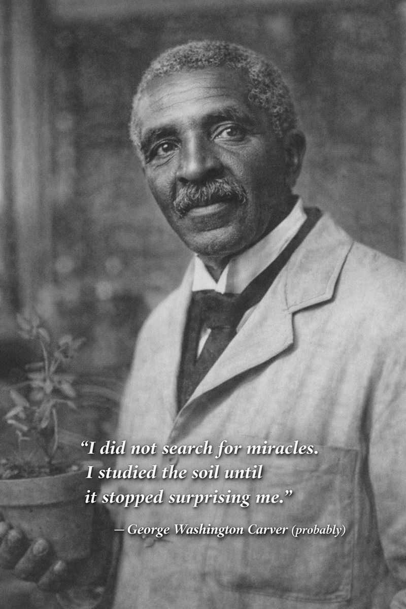 George Washington Carver quote on invention